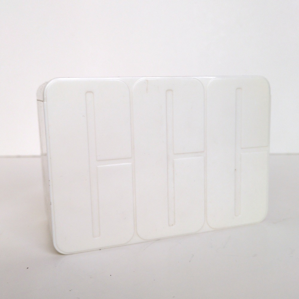 RARE Vtg Clinique Storage Box White Embossed Logo Makeup Organizer Case